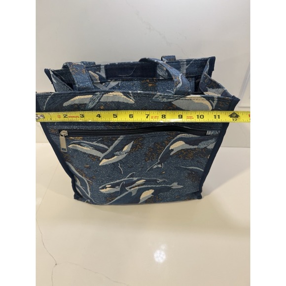 Orca Handbag Tote Purse Clean Whale Zipper - Picture 8 of 9